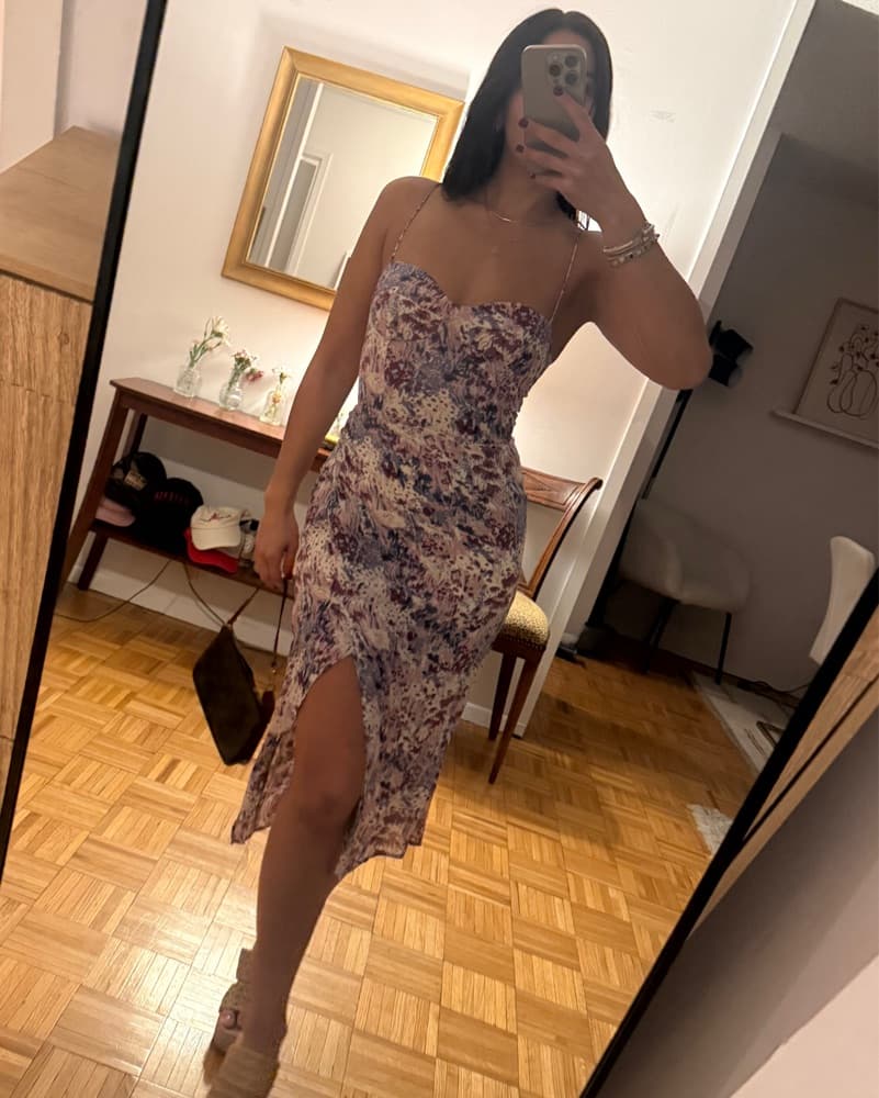 Floral Reformation Midi Dress - Image 4
