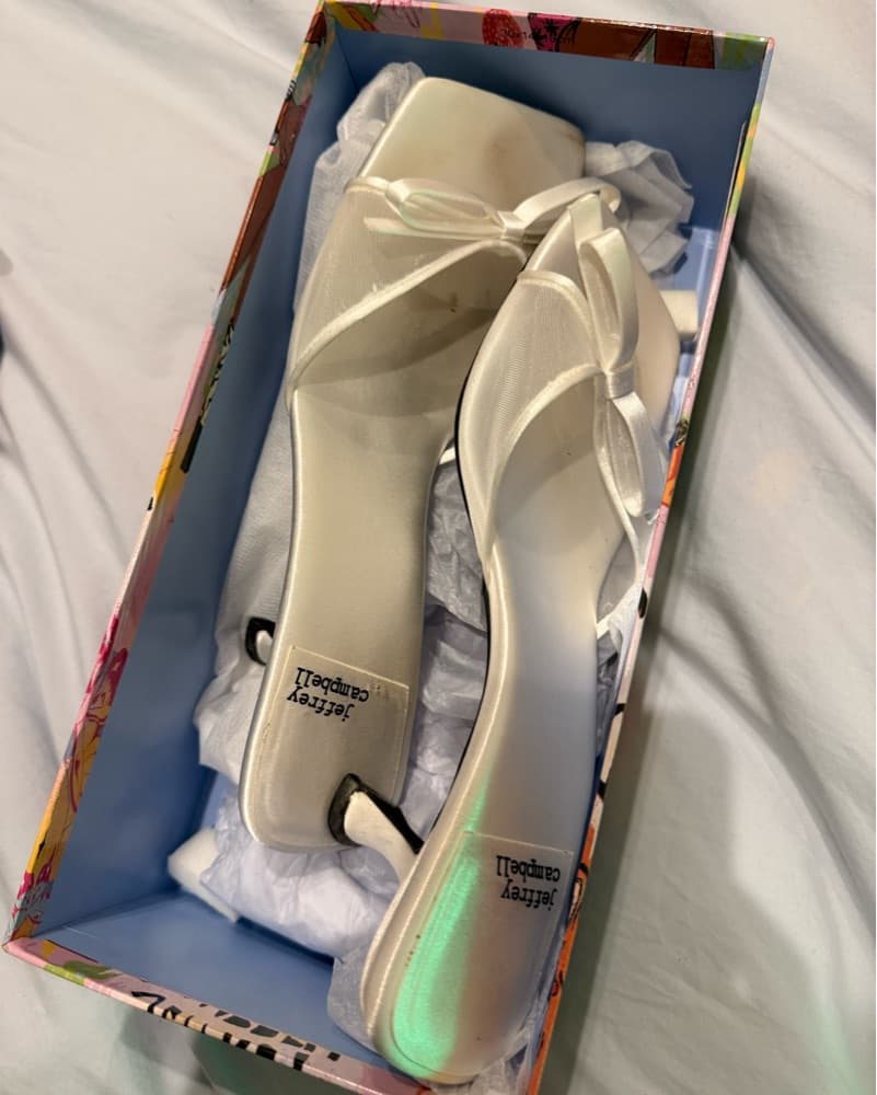 Jeffrey Campbell Ivory Bow Shoes - Image 3