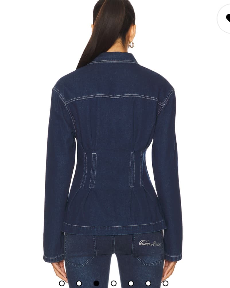 fitted denim jacket  - Image 2