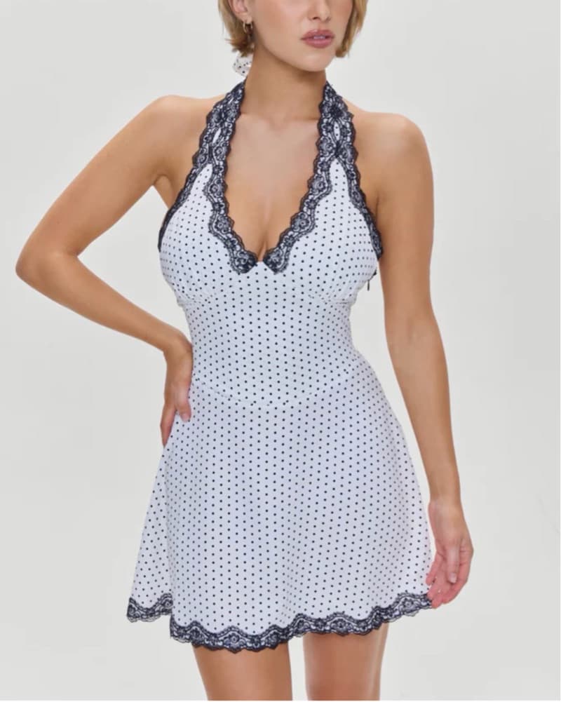 Frankies Bikinis Audrey Satin Mini Dress - Image 2