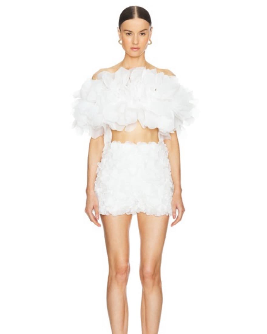 Selezza London Lily White Shorts And Top - Image 4