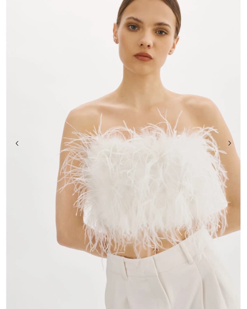 LAMARQUE Zaina Feather Top XS - Image 2
