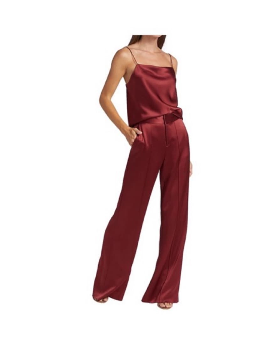 Alice & Olivia Burgundy Pants  - Image 1