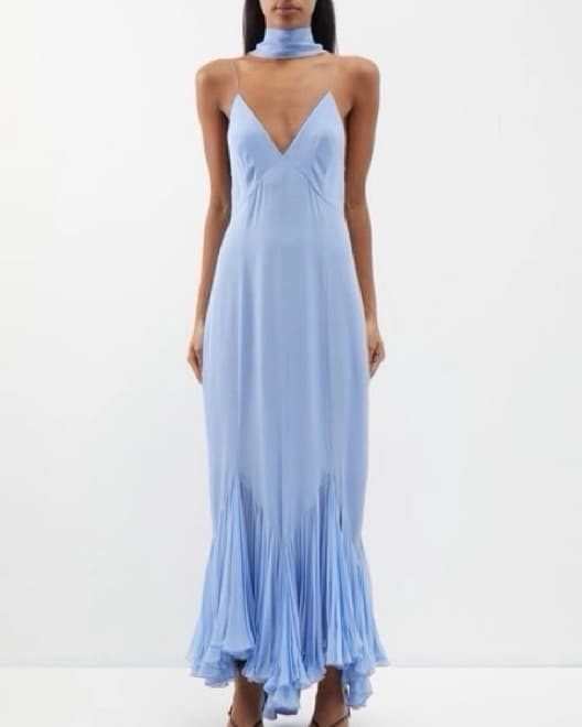Khaite Candita Dress Blue - 8 - Image 1