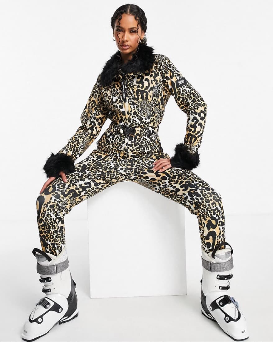 ASOS leopard Ski Suit - Image 1