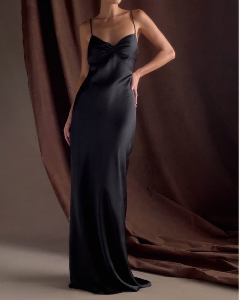 Meshki Satin Maxi Dress - Image 2