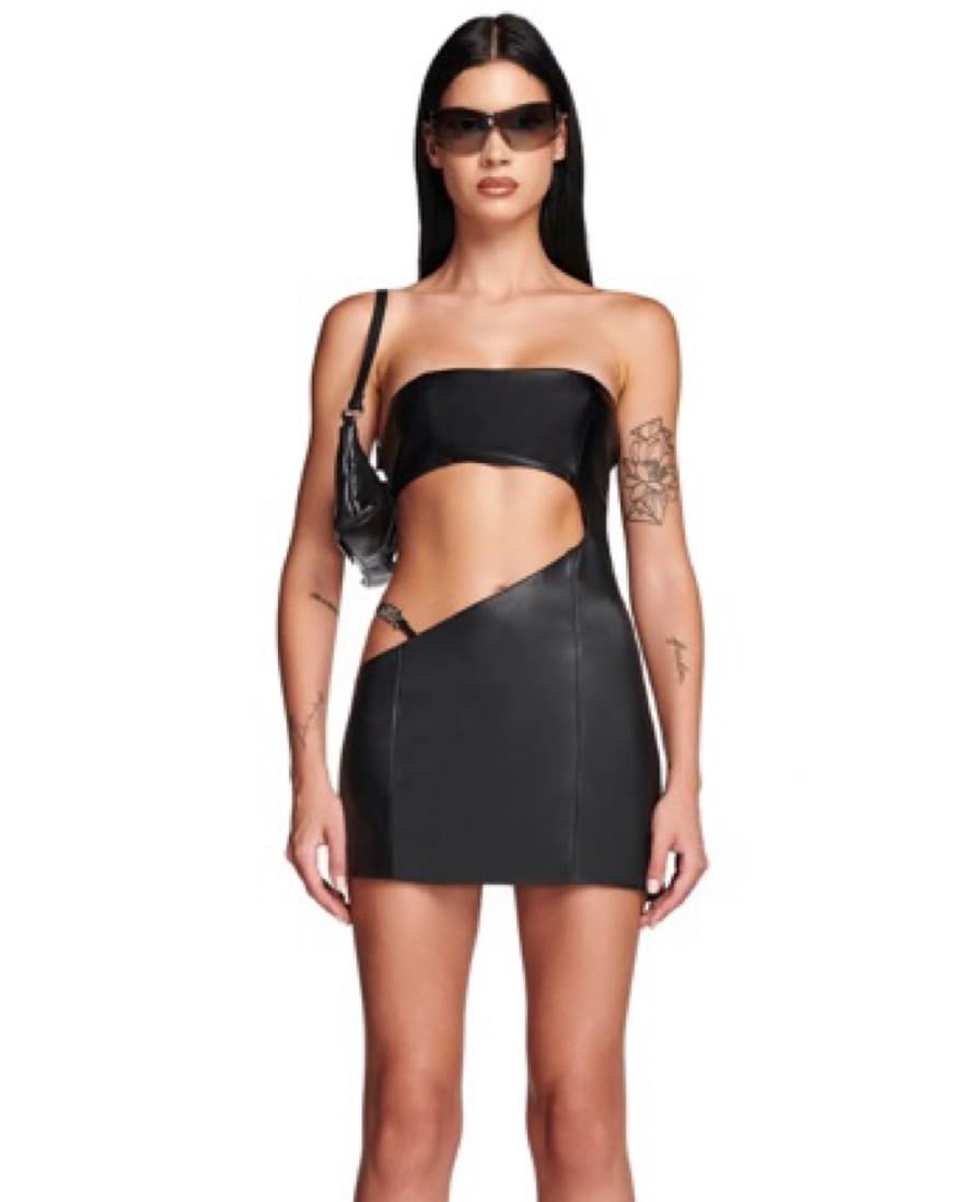 Black I.AM.GIA Rubee strapless minidress - Image 1