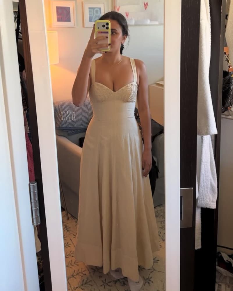 Antonio Melani Beige Midi Dress - Image 2