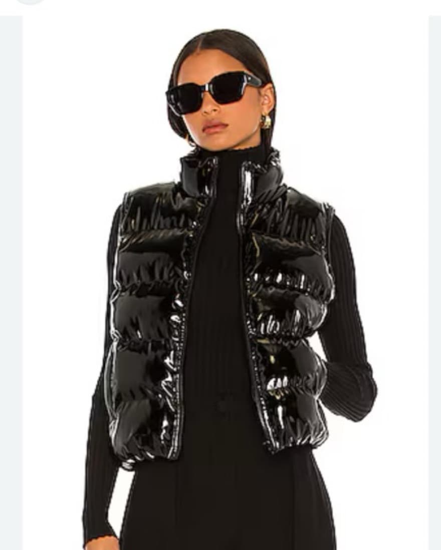 Black Shiny/lacquer Vest  - Image 1