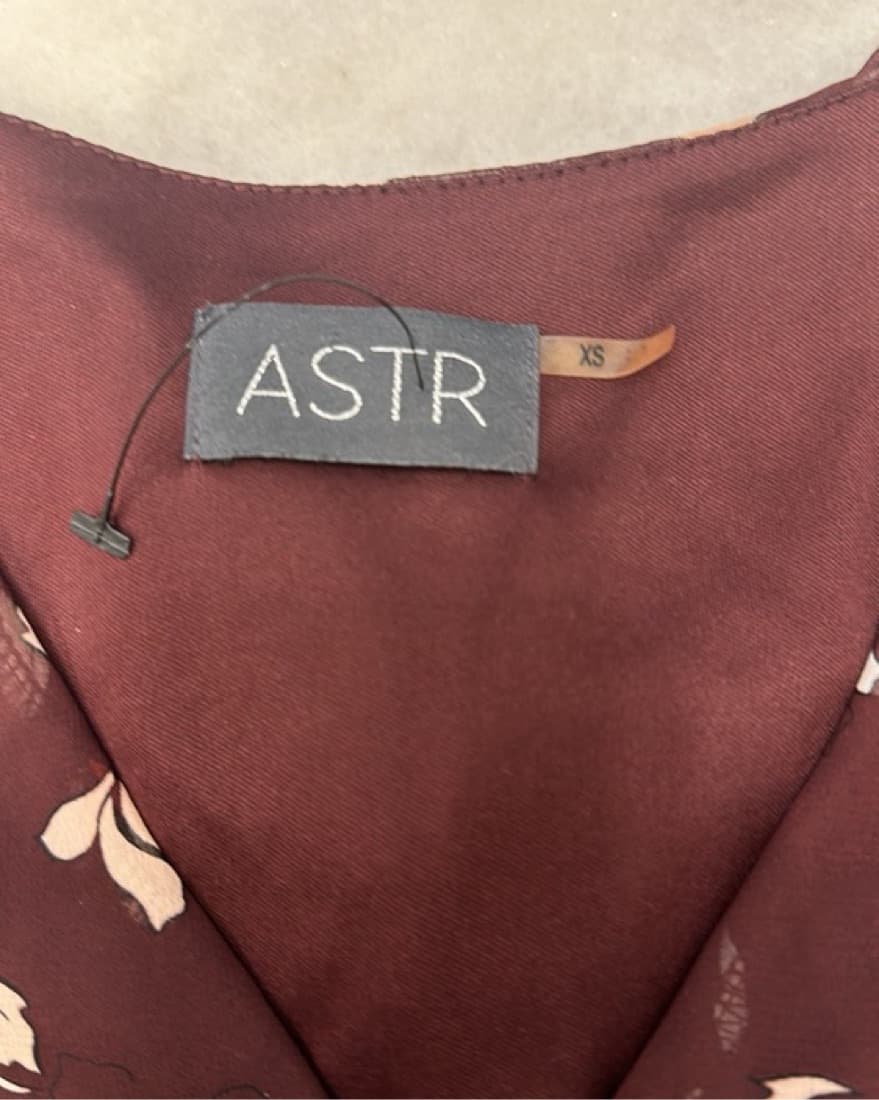 ASTR The label Maroon Floral Romper  - Image 2