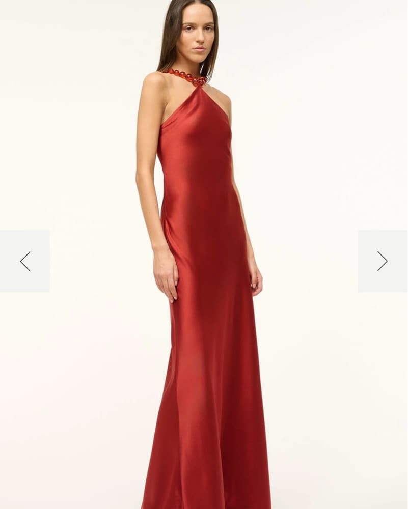 Staud Cadence Dress Rust - Image 2