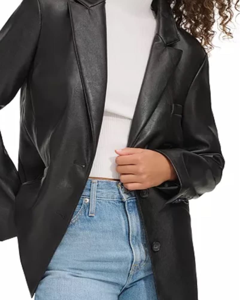 Levi’s Faux Leather Blazer  - Image 3