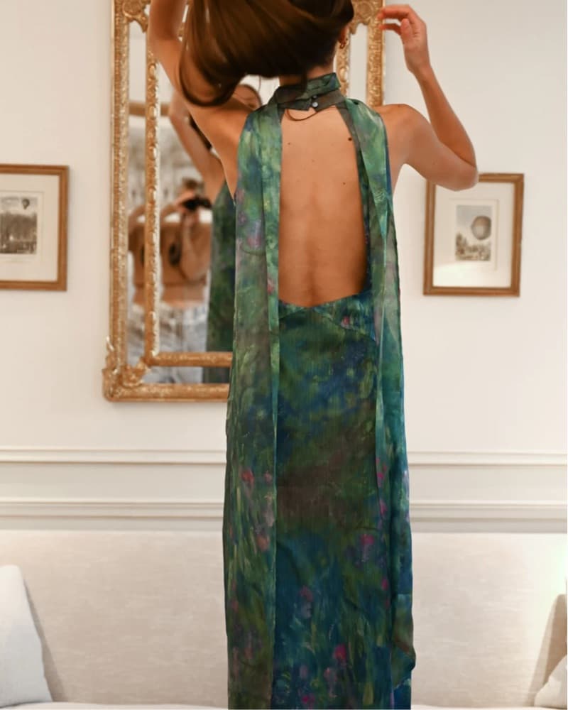 Yellow The Label Monet Dress  - Image 2