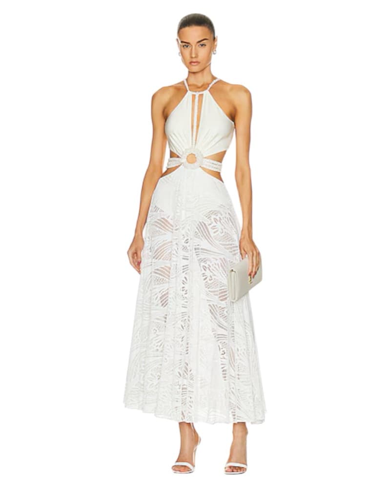 PatBO Pearl Beaded Beach Dress - Image 1