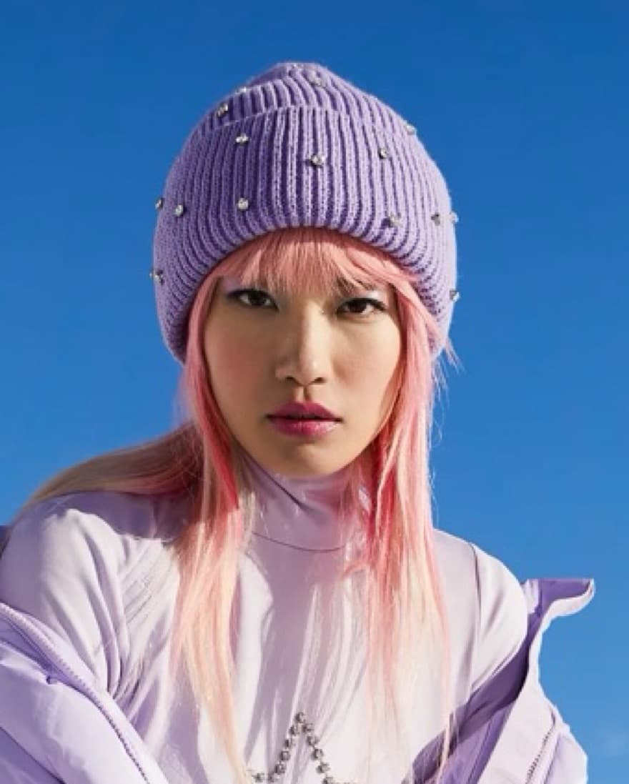 Goldbergh Sweet Lilac Swarovski Beanie - Image 2