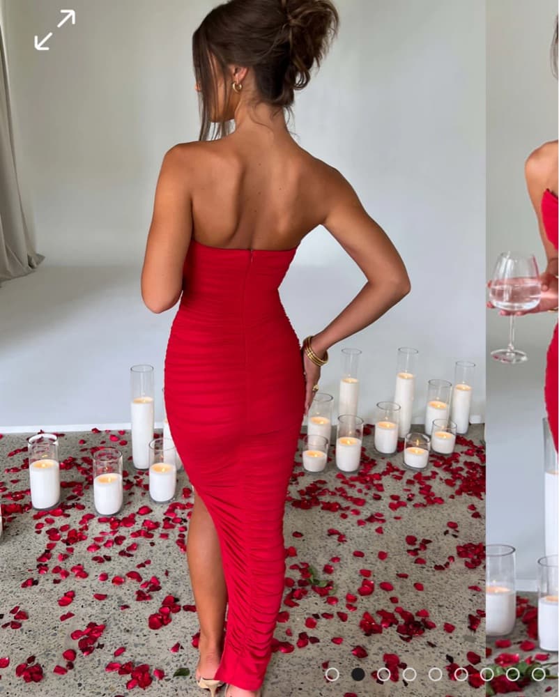 Babyboo Red Maxi Dress - Image 2
