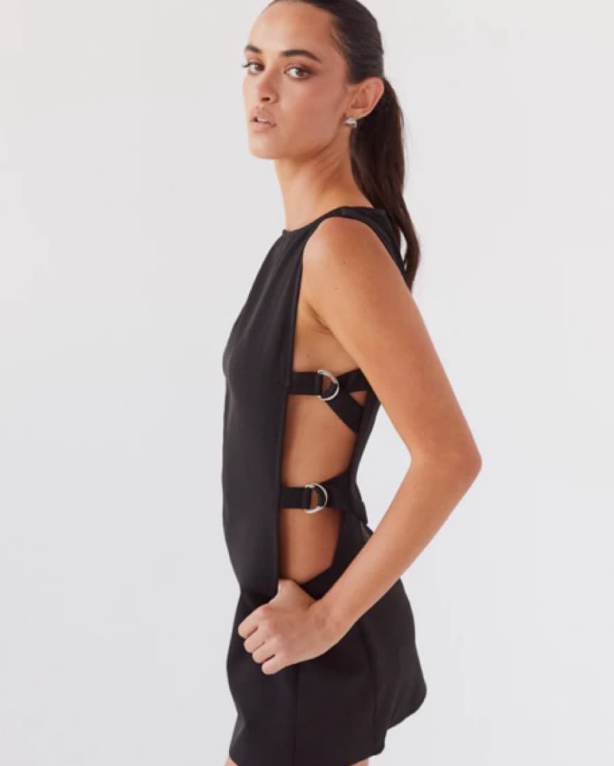 New Black Peppermayo Buckle Dress  - Image 1