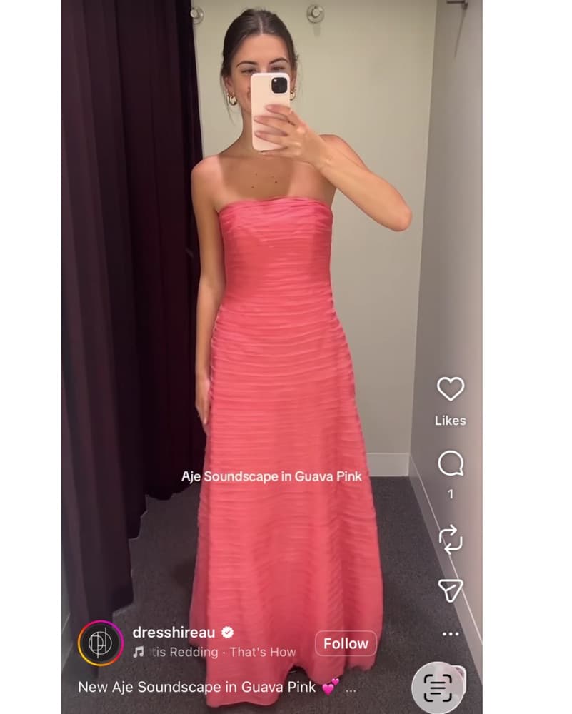Aje Soundscape Guava Maxi Dress - Image 4