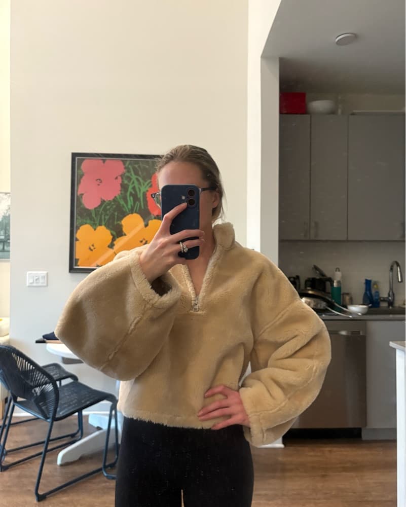 Cozy Faux Fur Teddy Pullover - Image 2