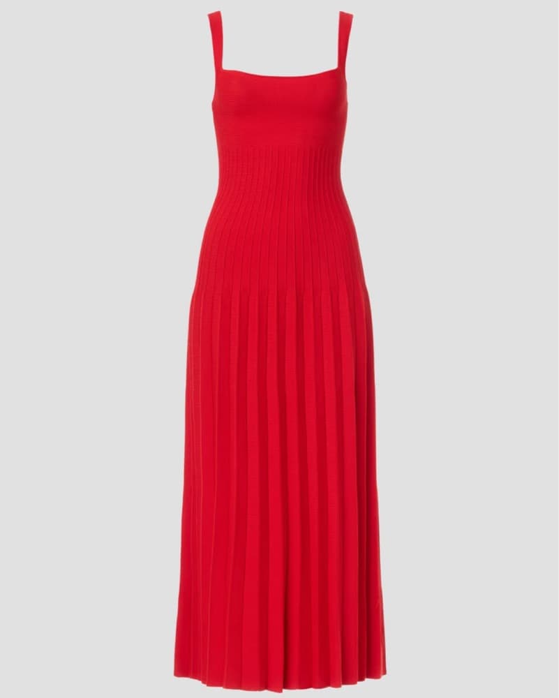 STAUD Red Ellision Dress - Image 5