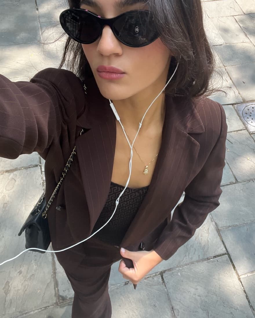 Brown Pinstripe Suit - Image 2