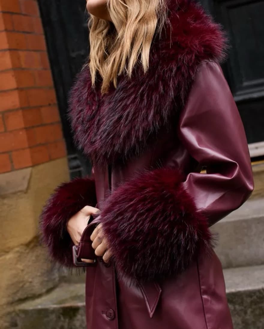 Nasty Gal - Plush Tipped Fur Maxi Coat - Image 2