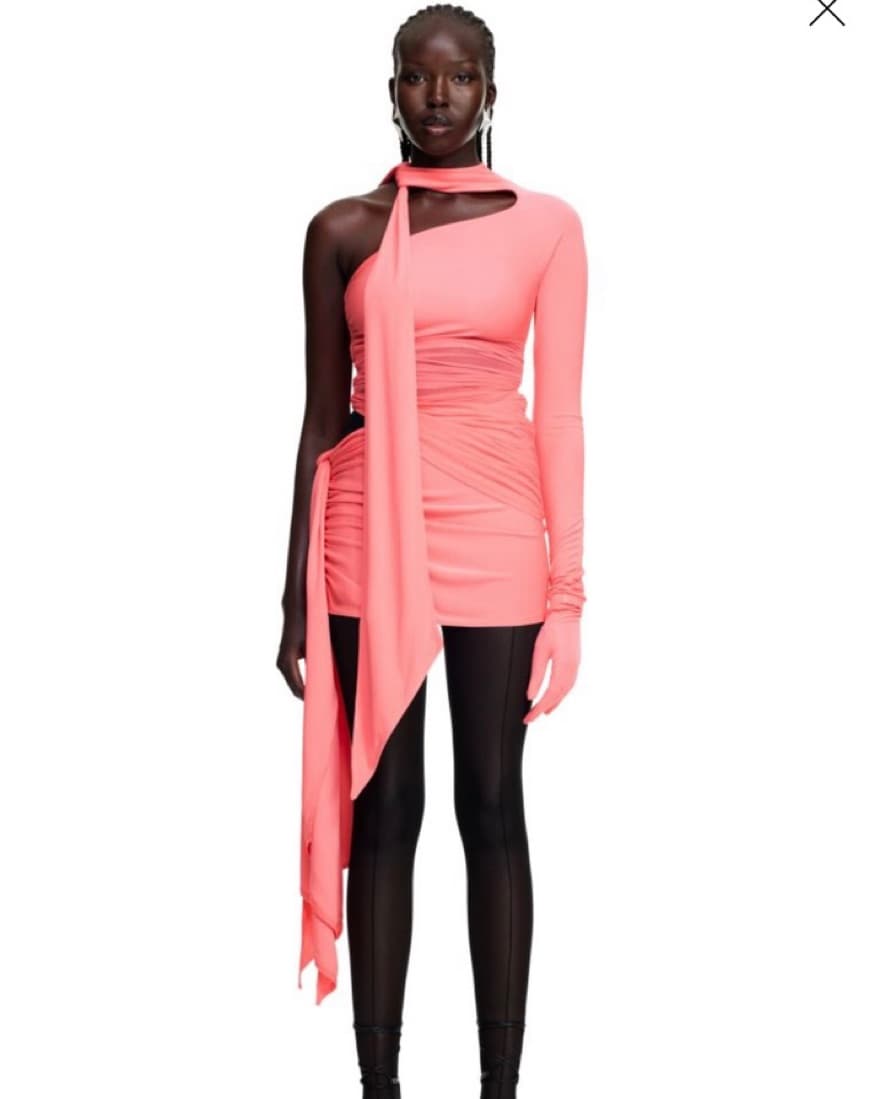 Mugler X HM Knot One-shoulder Dress - Image 1