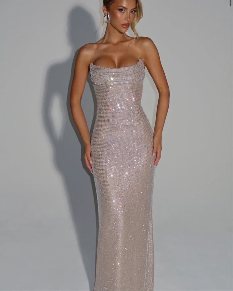 Babyboo Shimmer Maxi Dress - Image 1