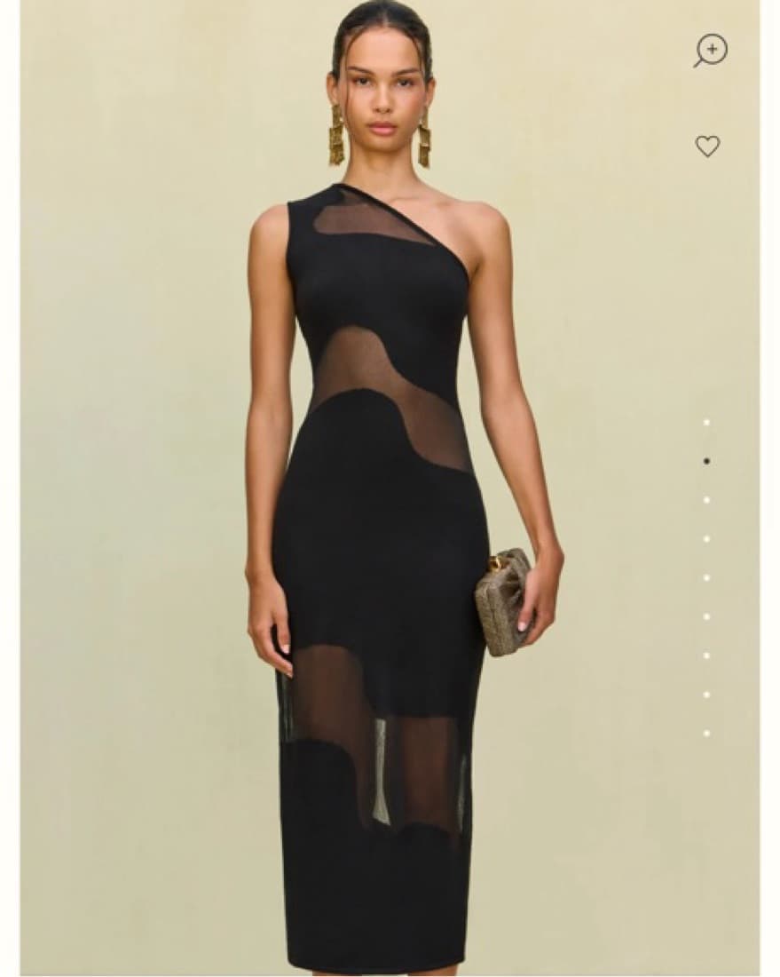 Cult Gaia Kalila Black Knit Dress - Image 3