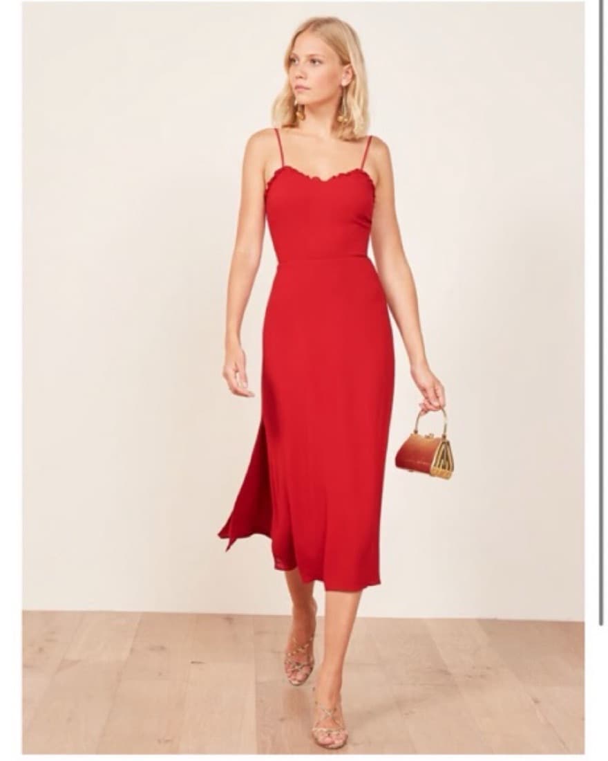 Red Reformation Dress - Image 4
