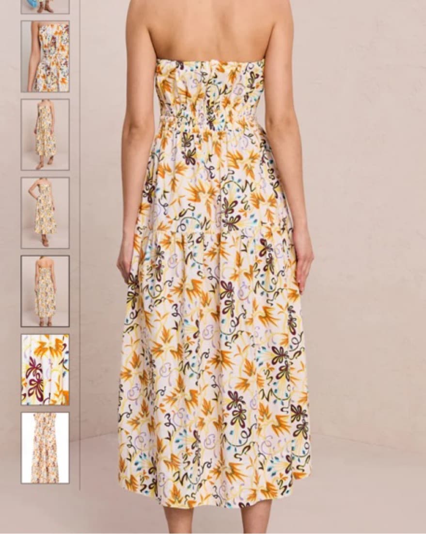 A.L.C. Clark Strapless Midi Dress  - Image 3