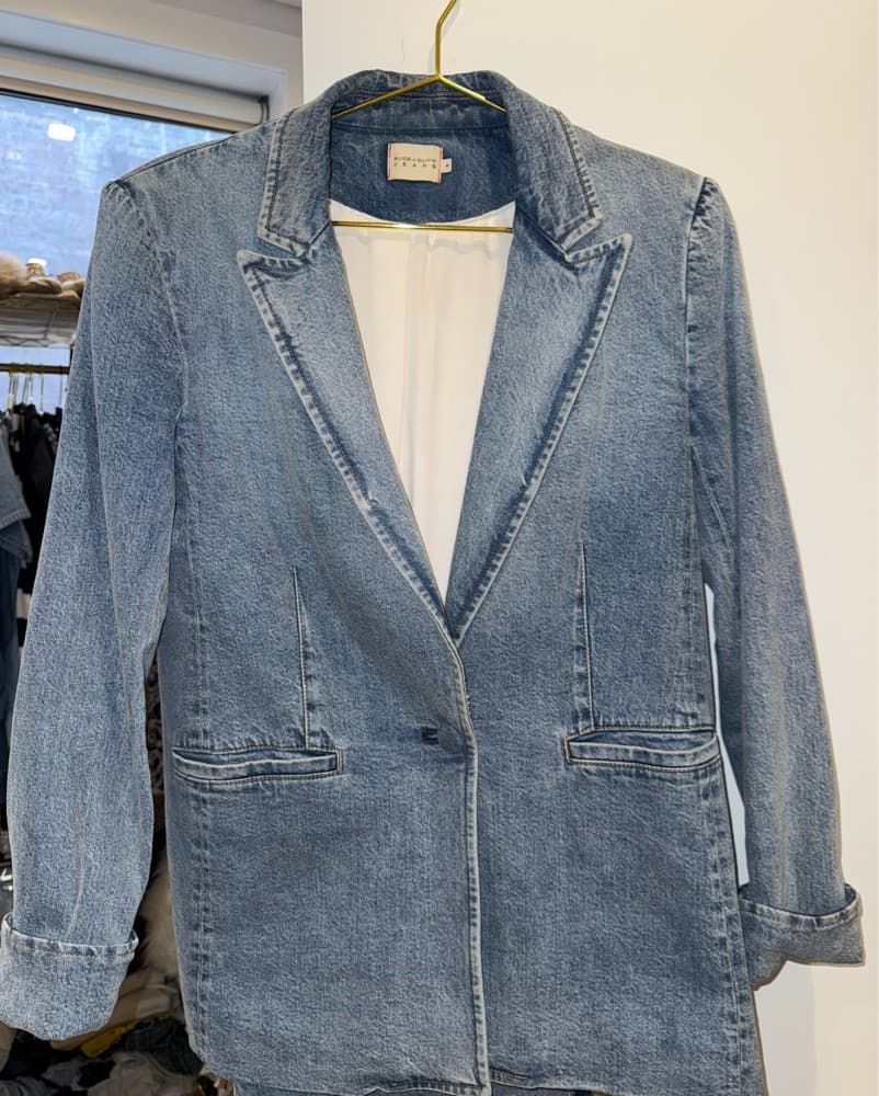 Denim A + O Suit skirt Set - Image 2