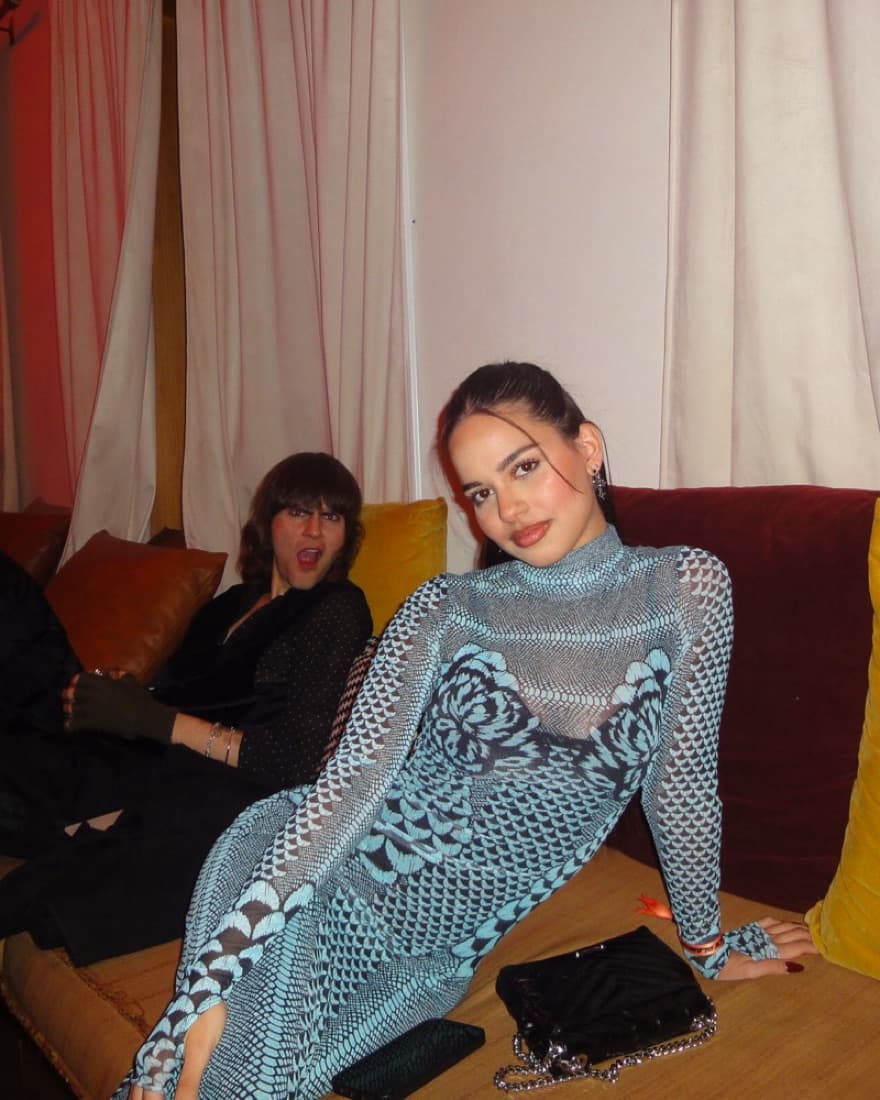 AFRM Shailene Dress  Aqua Petals   - Image 4