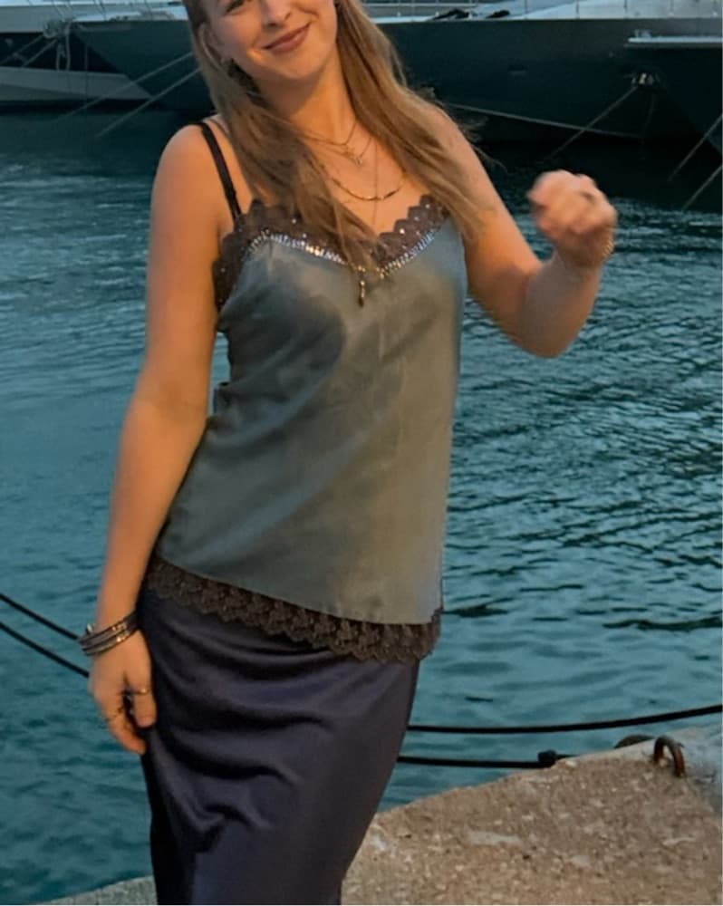 Vintage Slip Silk Top  - Image 2