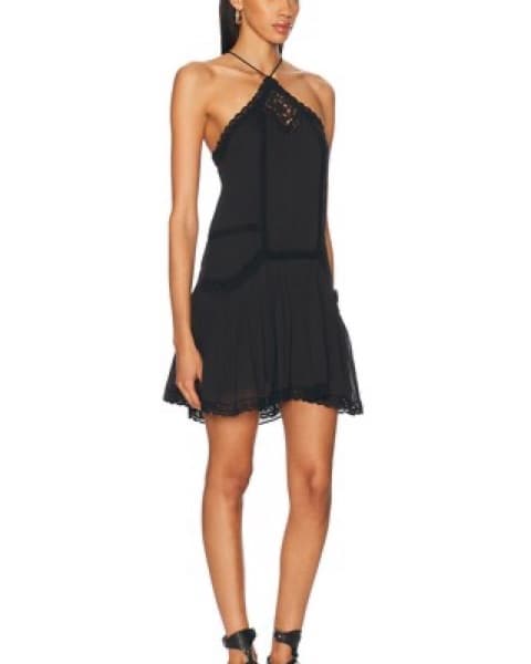 Isabel Marant Geraldin Black Mini Dress - Image 3