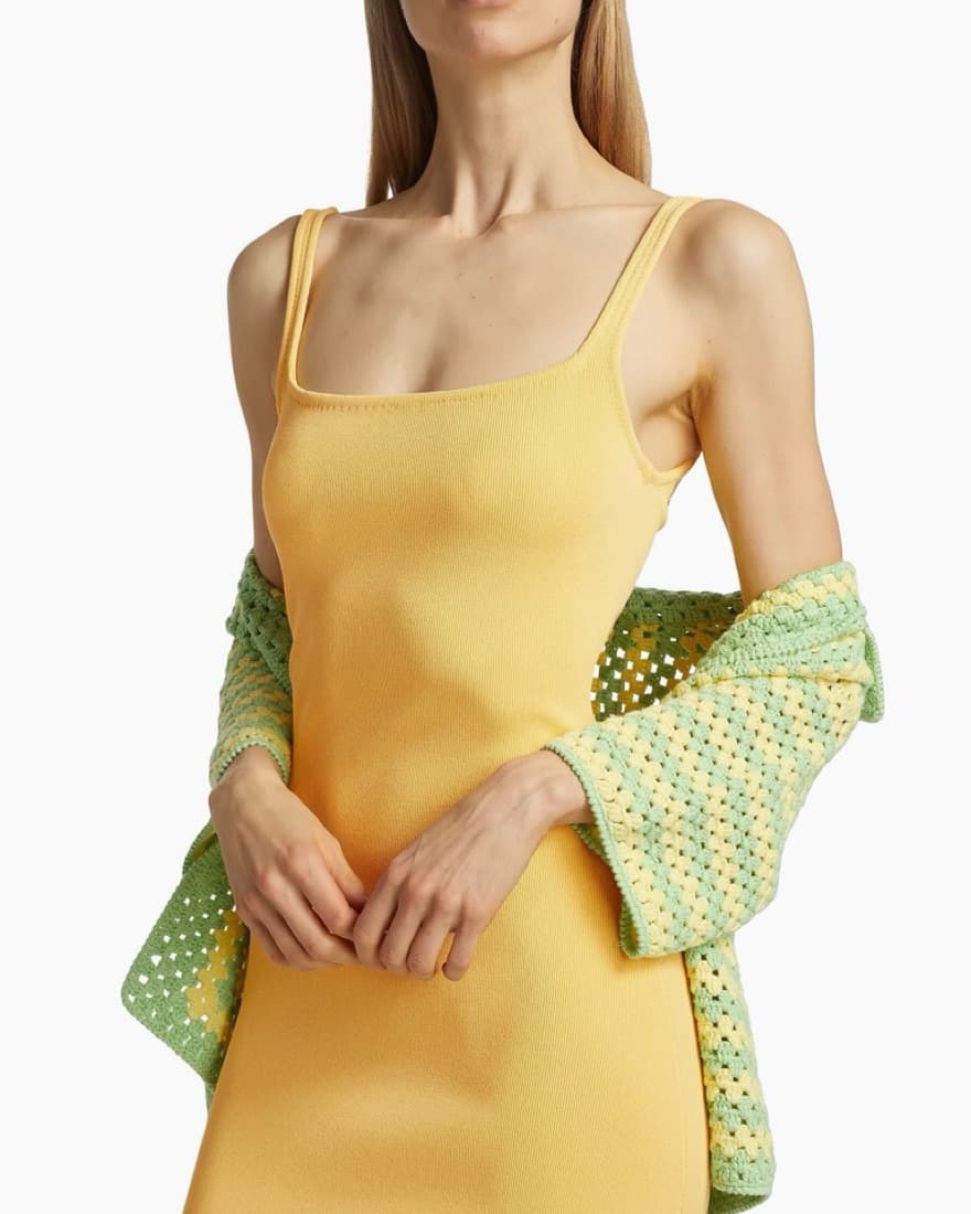 Staud Paityn Ribbed Knit Midi Dress - Image 3