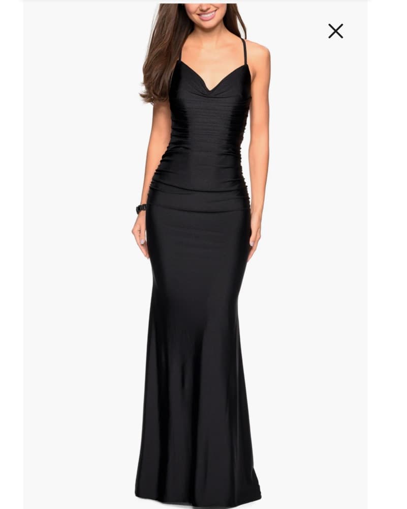 La Femme Black Gown - Image 1