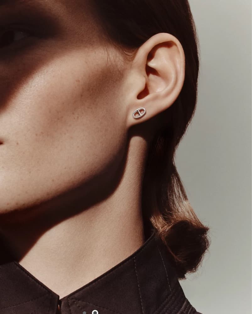 HERMES Silver Farandole Earrings - Image 2