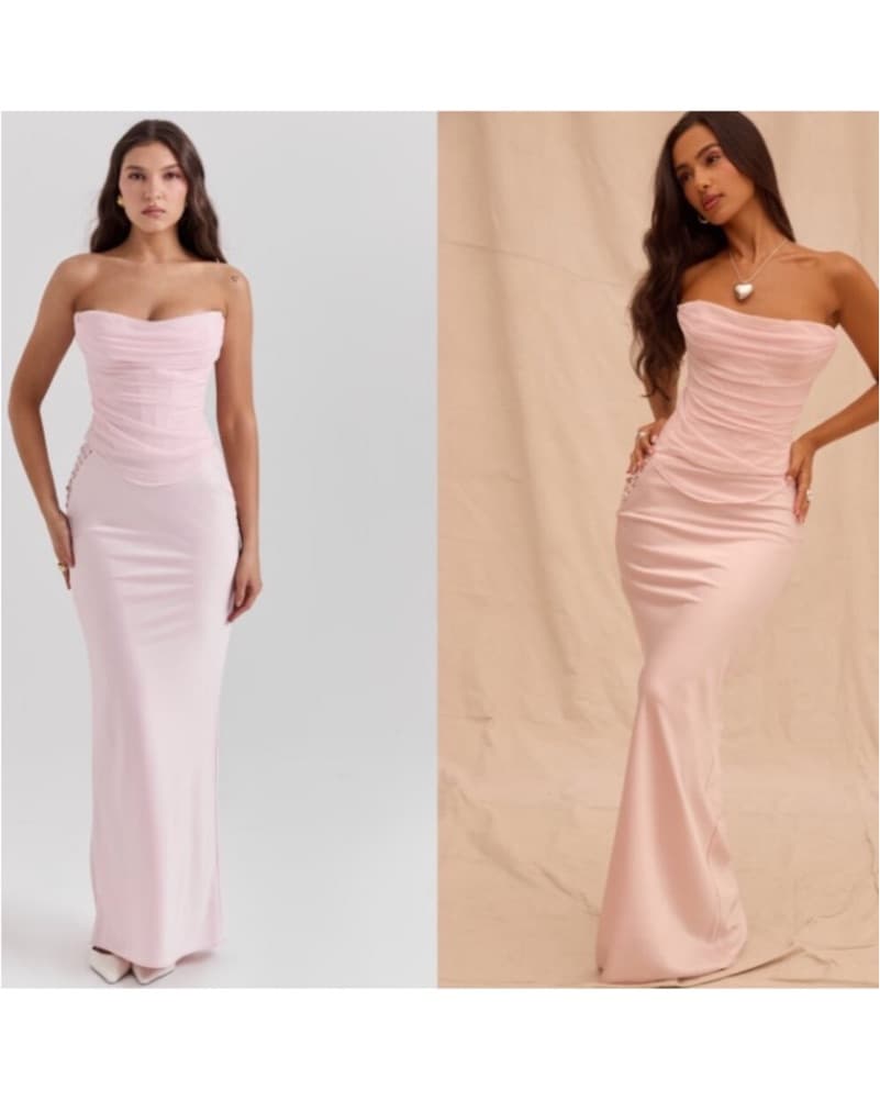 Pink Satin Two Piece House Of Cb  - Image 1