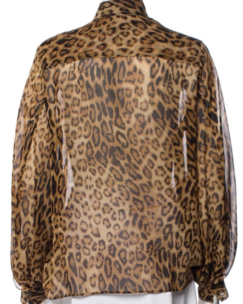 Nili Lotan Cheetah Blouse - Image 2