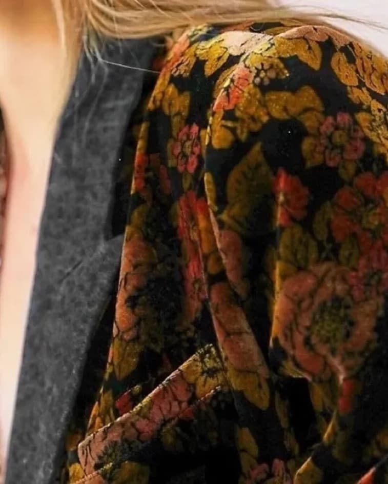 Free People Floral Velvet Blazer - Image 2