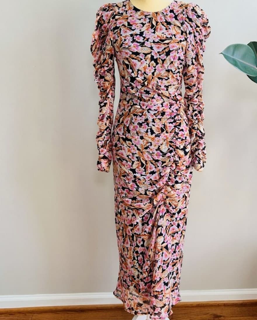 Zara Floral Print Dress - Image 3