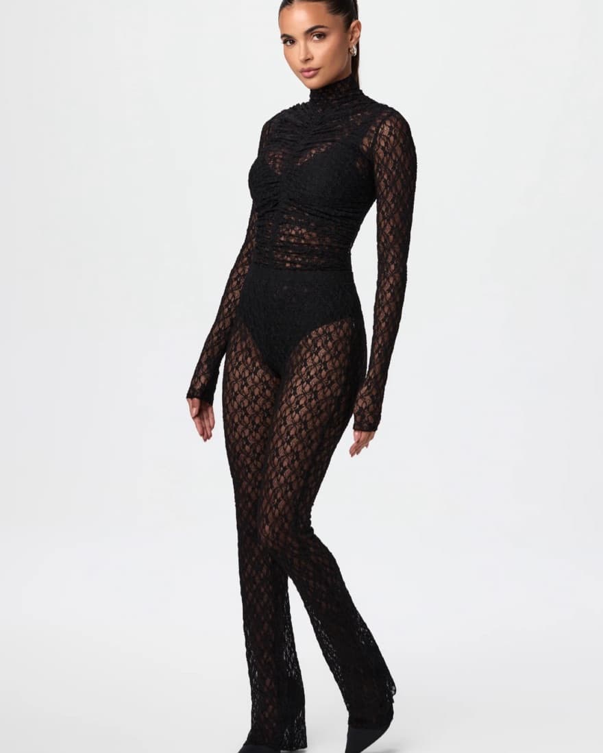 Lace Top And Pants Set - Image 3
