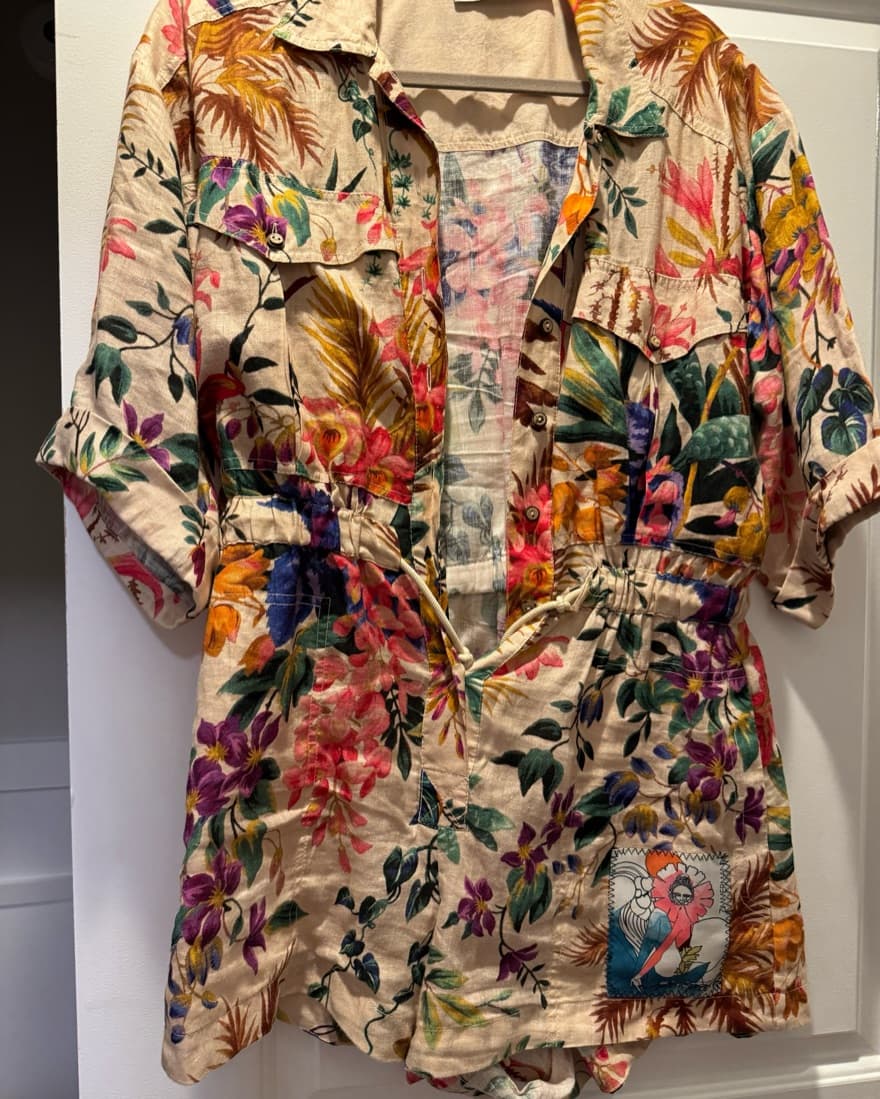 Zimmermann Tropicana Utility Romper - Image 3