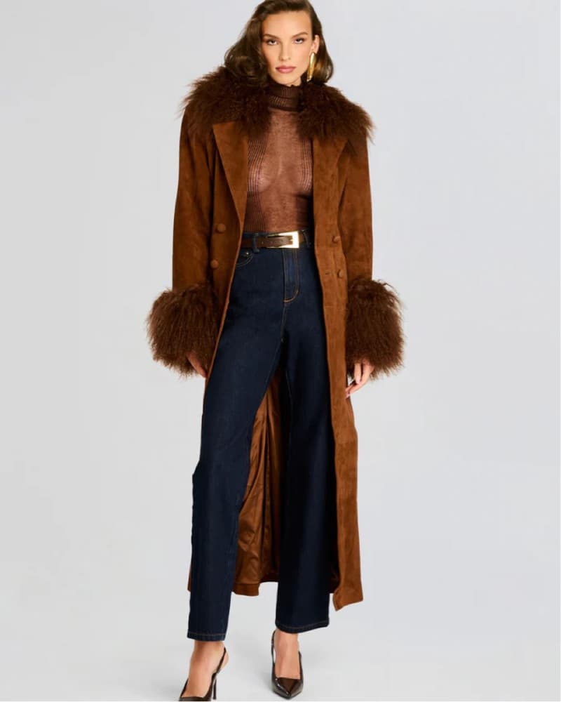 Britta Suede Coat From Retrofete - Image 3