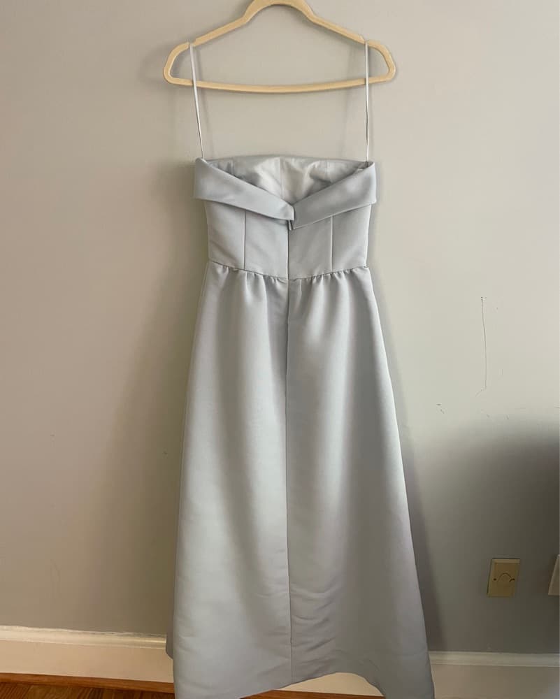 Amsale Light Blue Bridesmaid Dress  - Image 3