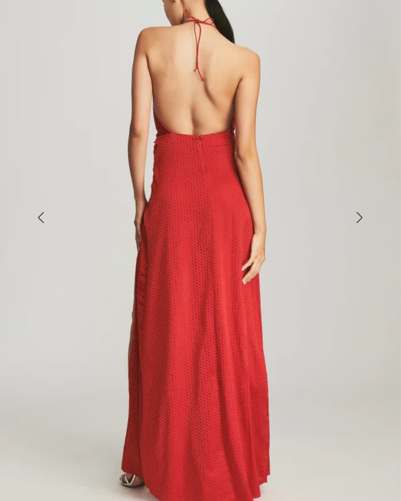 Retrofete - Red Maxi Studded dress - Image 3