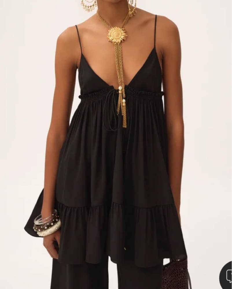Chloe Gathered Mini Dress - Image 3