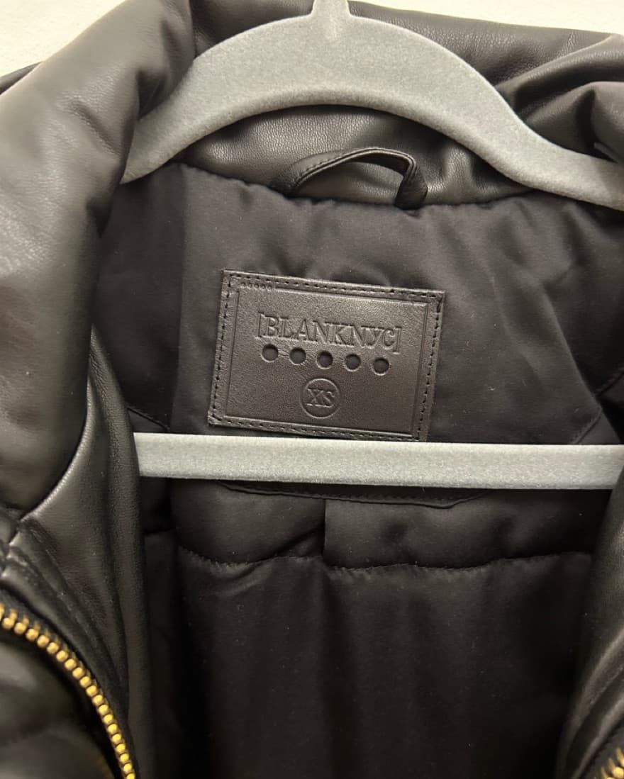 BLANK NYC faux leather bomber jacket - Image 4