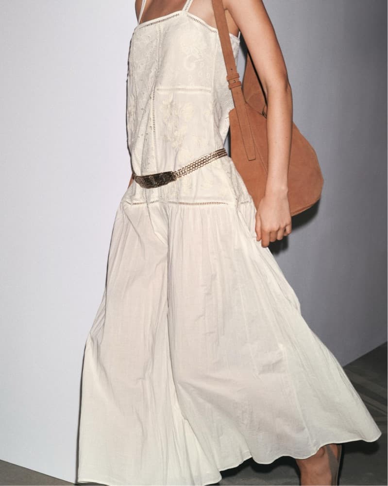 Zara Patchwork Embroidered Dress - Image 2